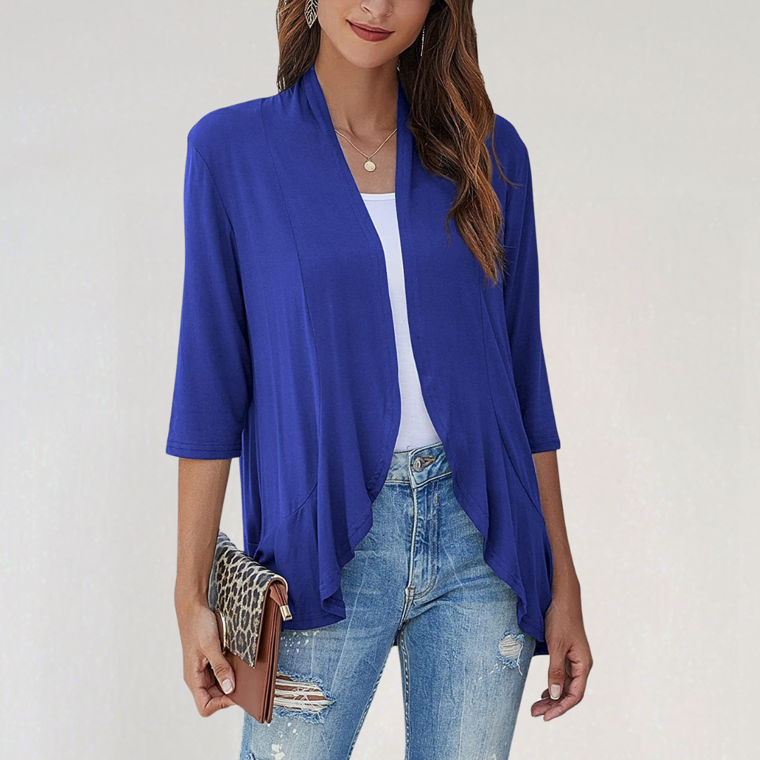 Lightweight Cardigan with Open Front