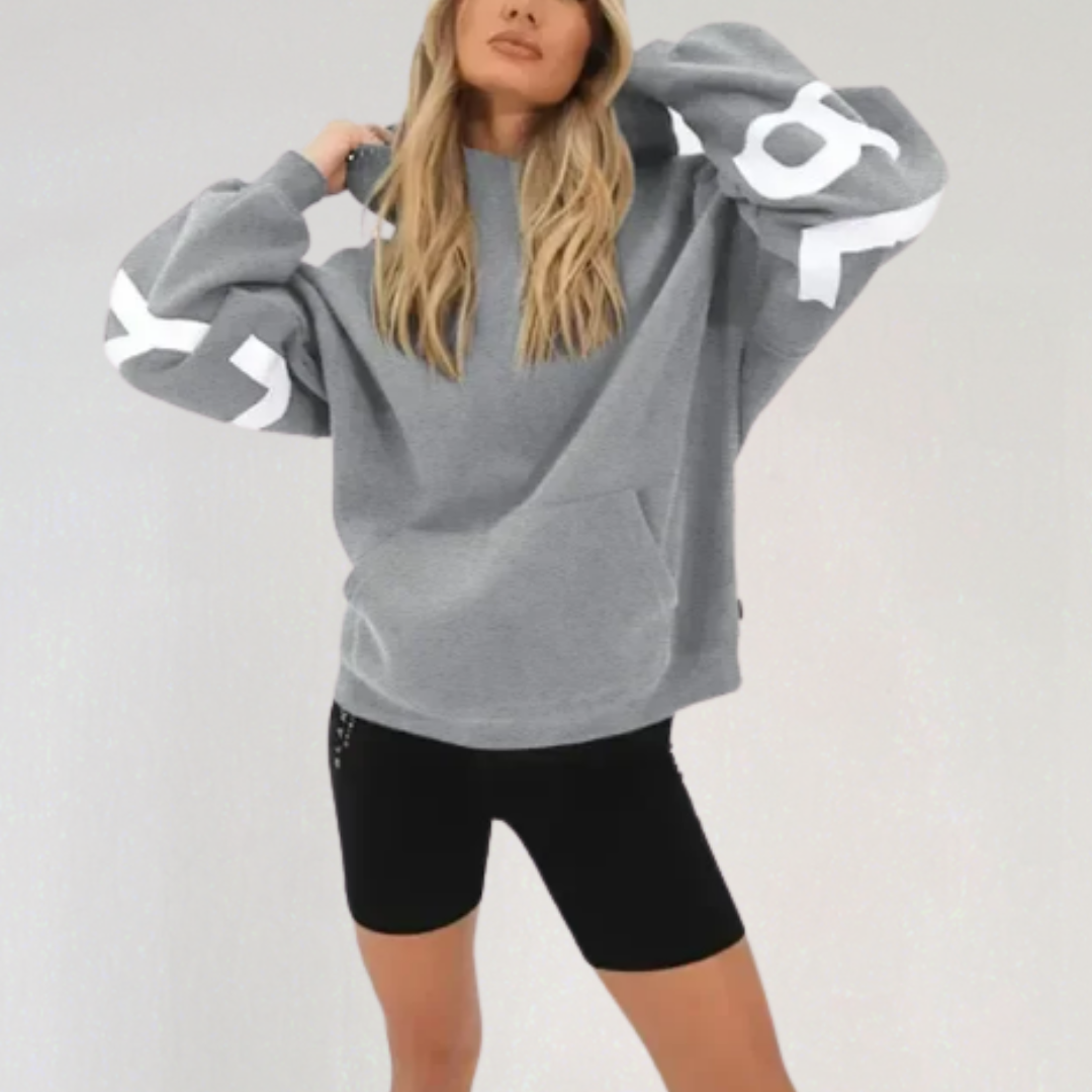 Oversized Hoodie with Print
