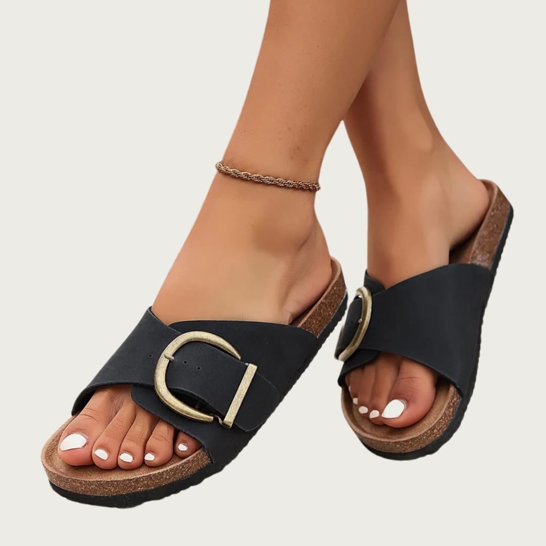 Buckle Summer Slip-On Sandals