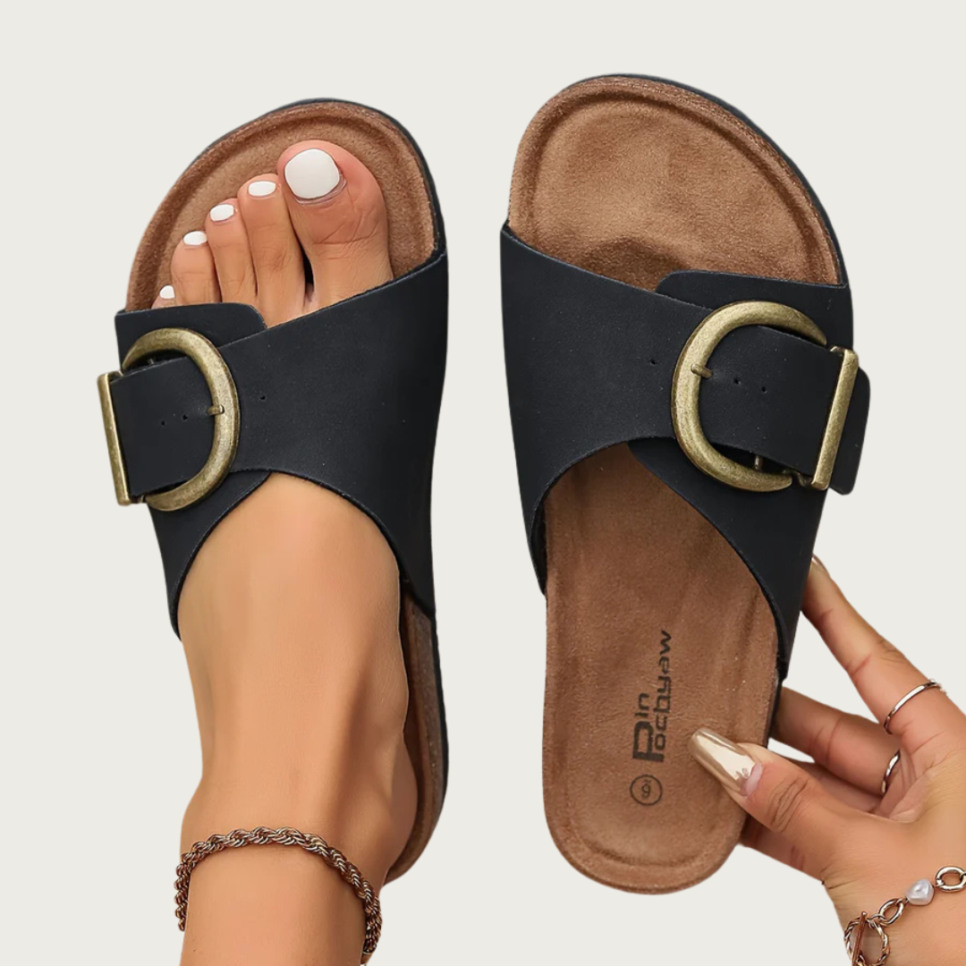 Buckle Summer Slip-On Sandals