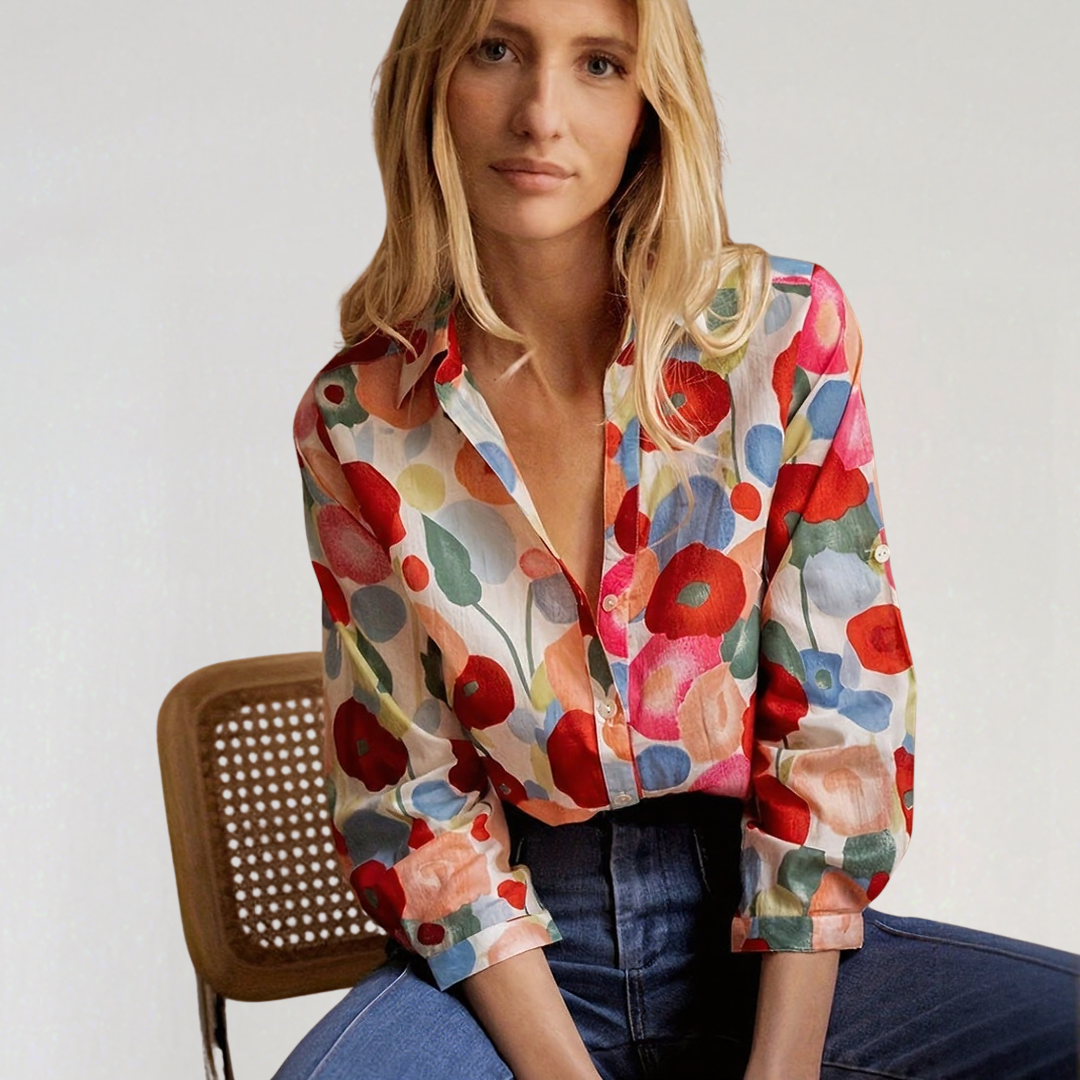 Bohemian Floral Shirt for Women