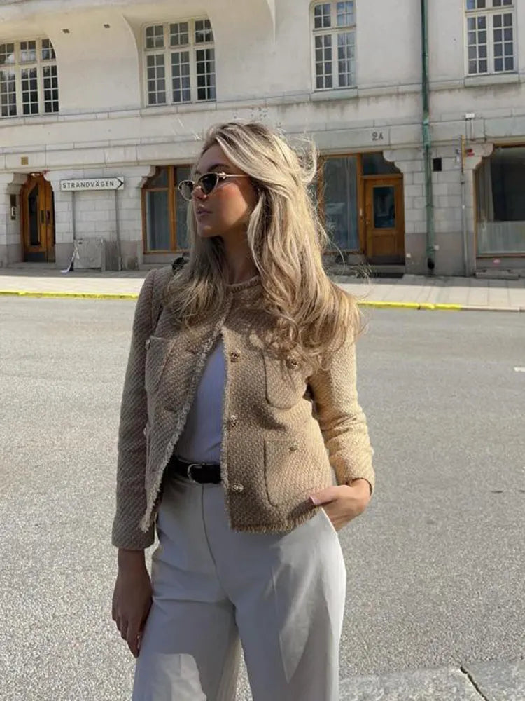 Stylish Tweed Jacket for Women