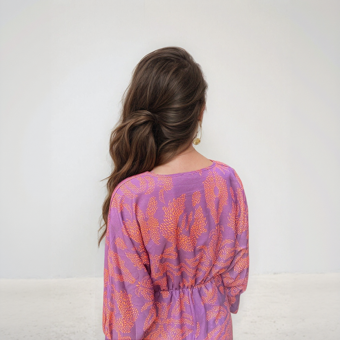 Boho Chic Printed Midi Dress