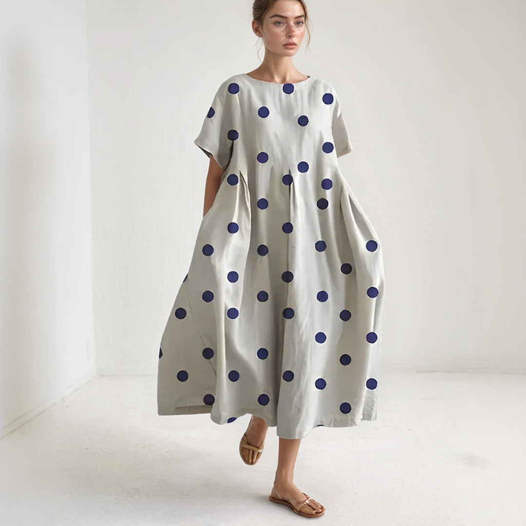 Loose-Fit Printed Maxi Dress