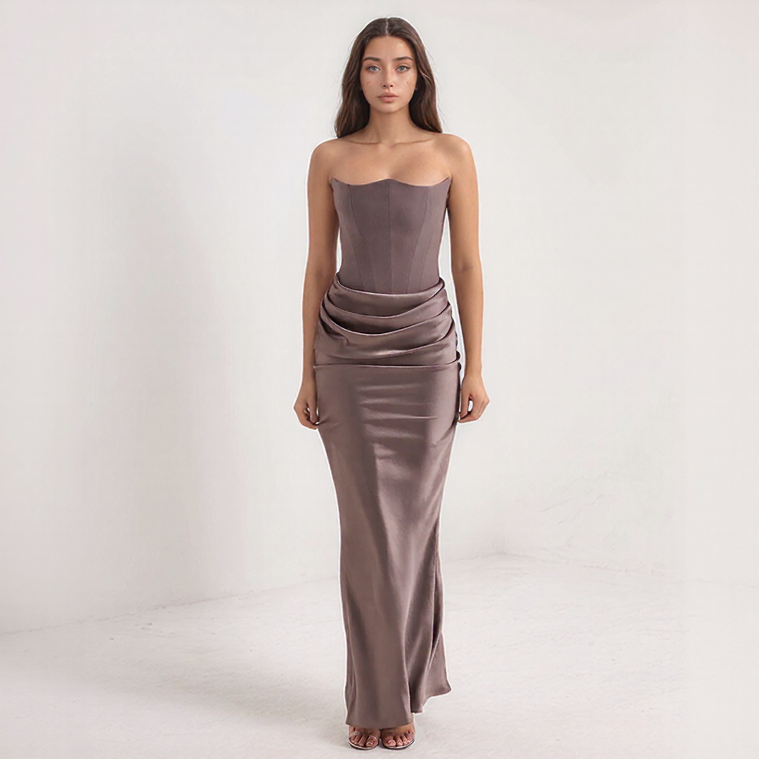 Luxury Corset Maxi Dress