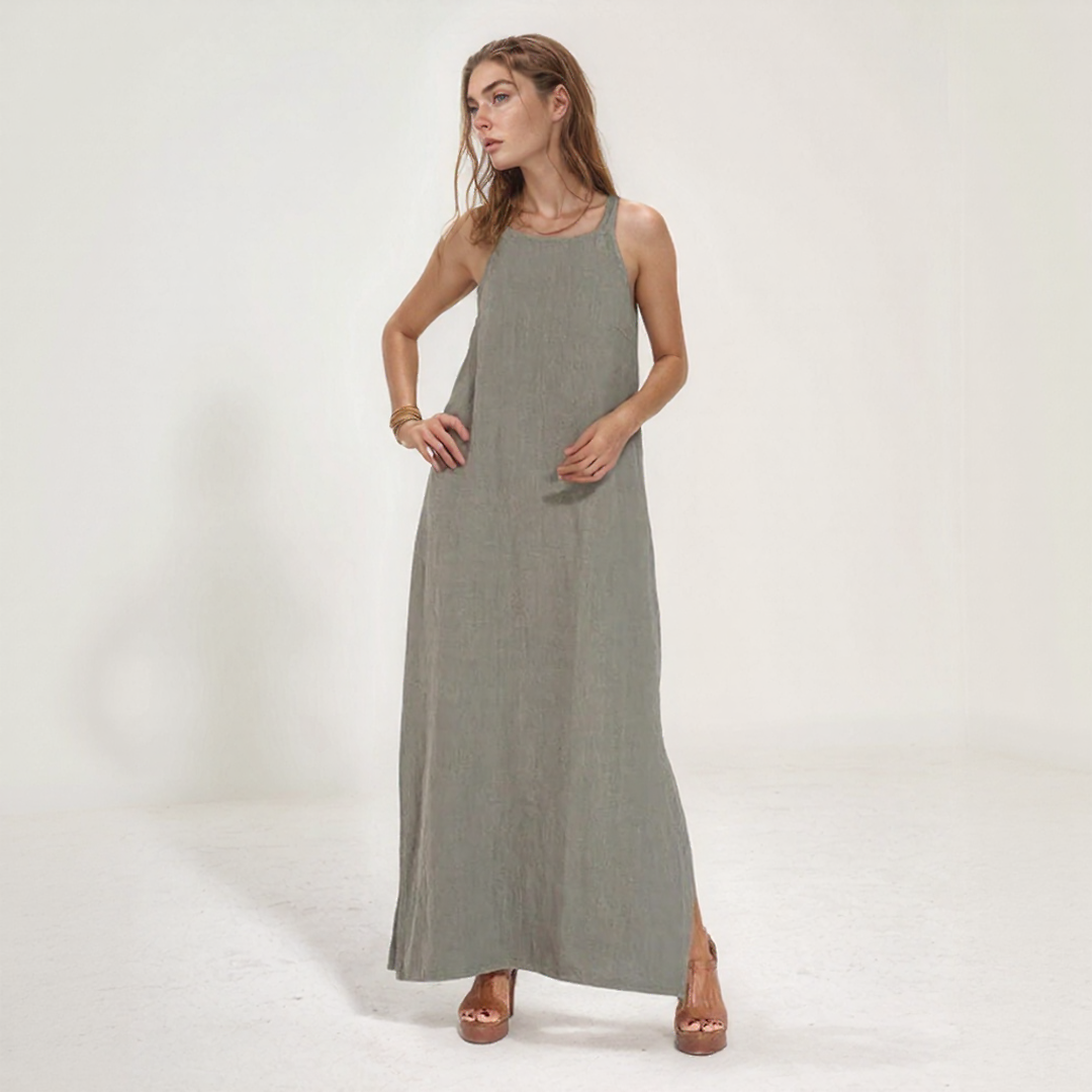 Linen Summer Maxi Dress