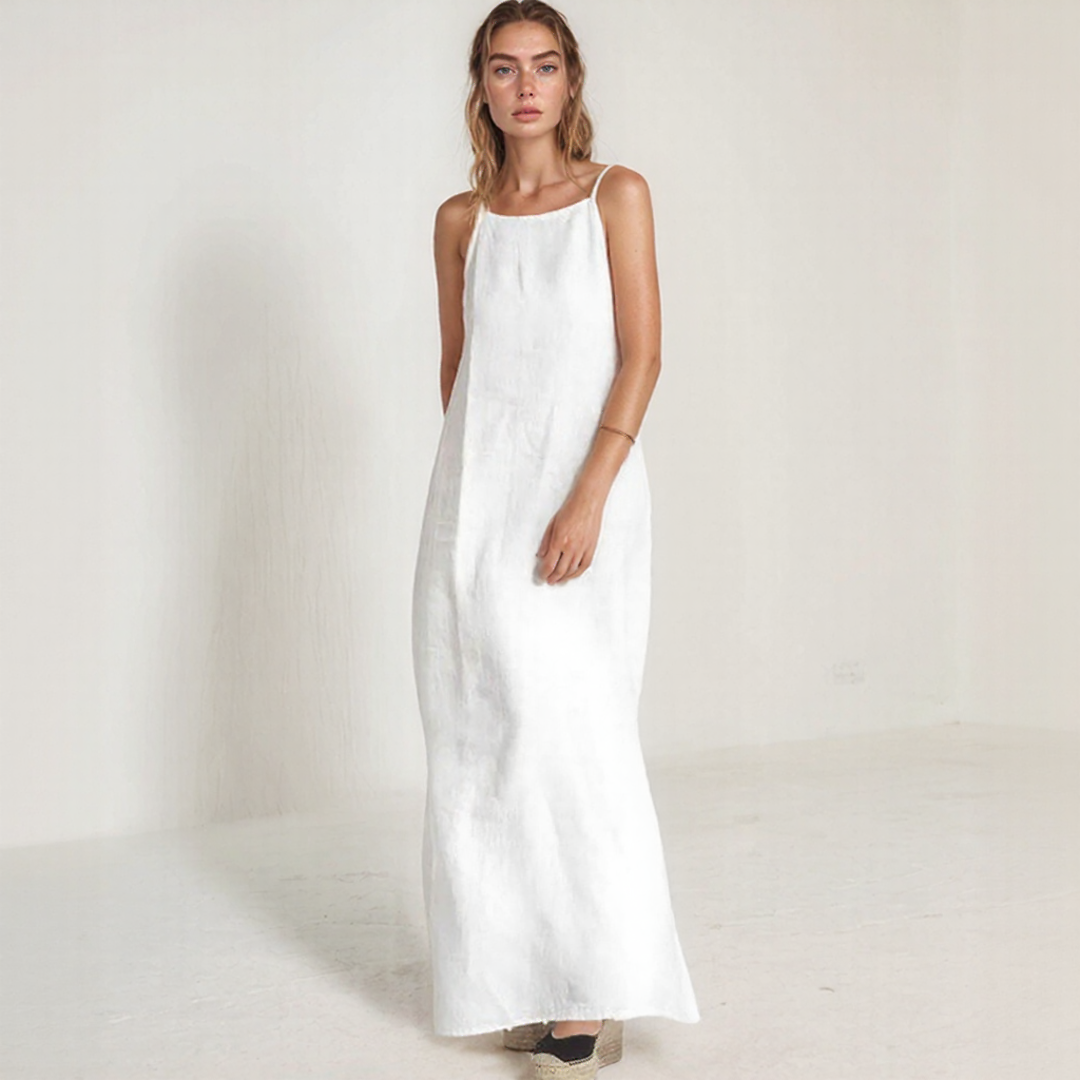 Linen Summer Maxi Dress