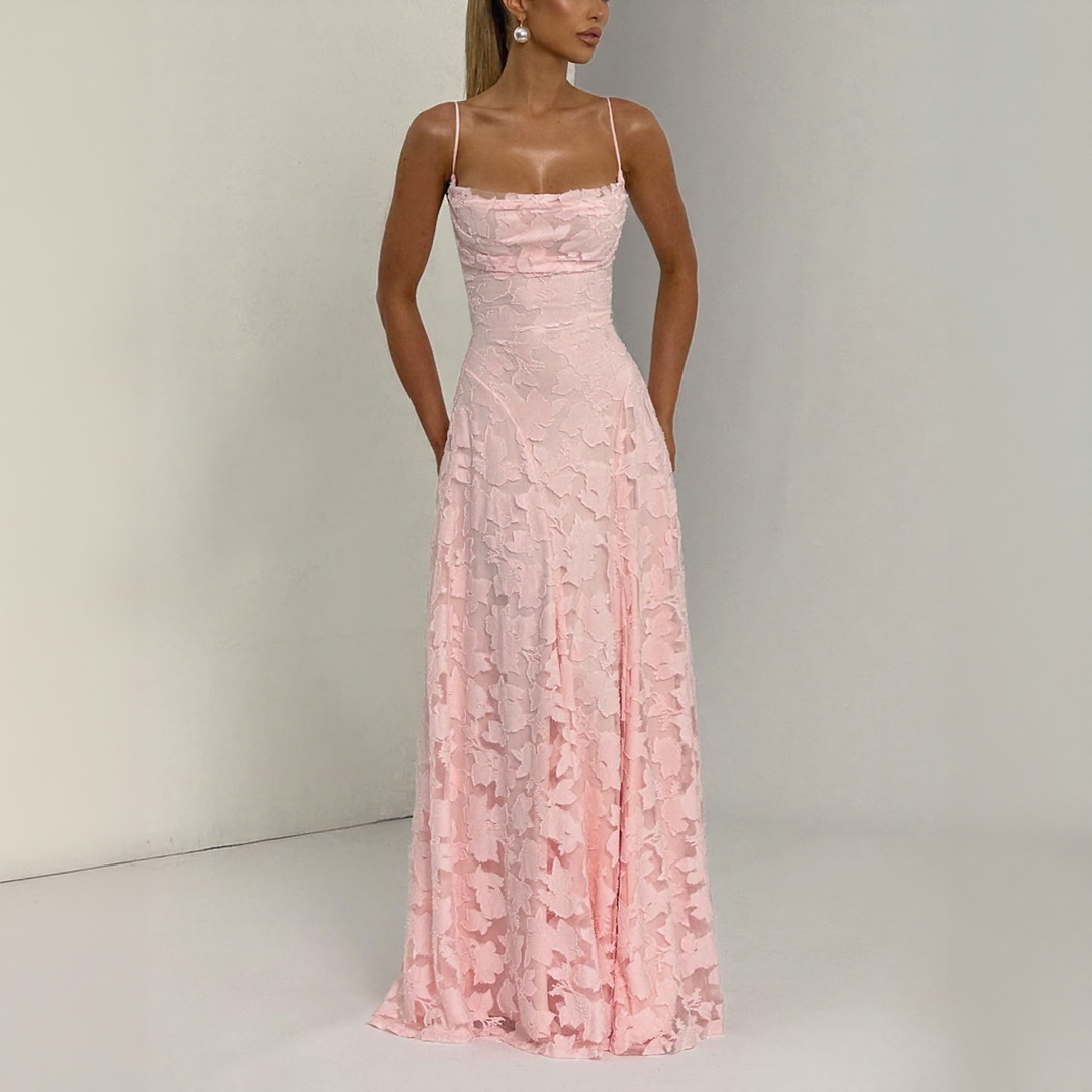 Spaghetti Strap Floral Maxi Dress
