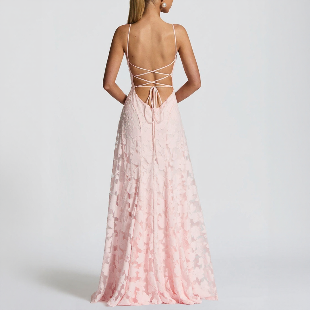 Spaghetti Strap Floral Maxi Dress