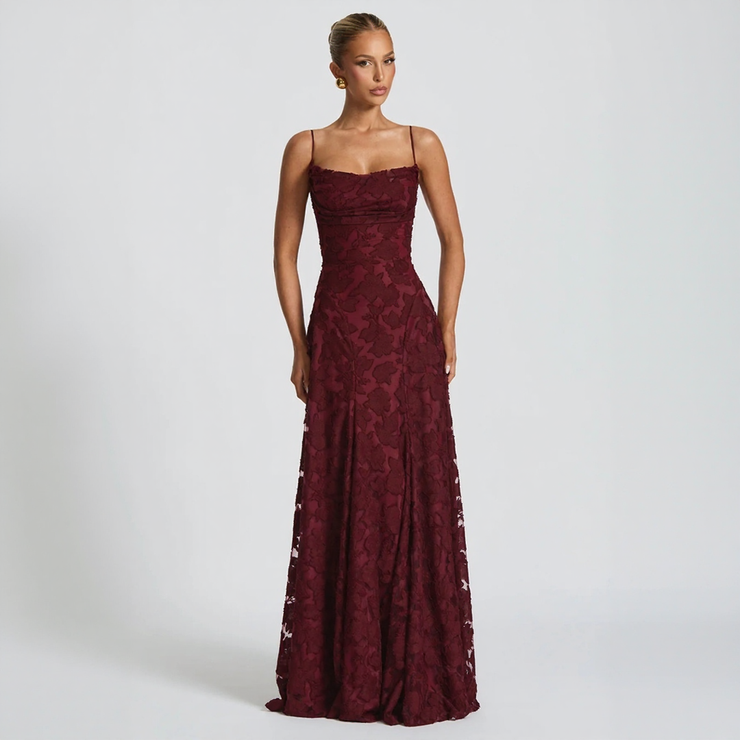 Spaghetti Strap Floral Maxi Dress