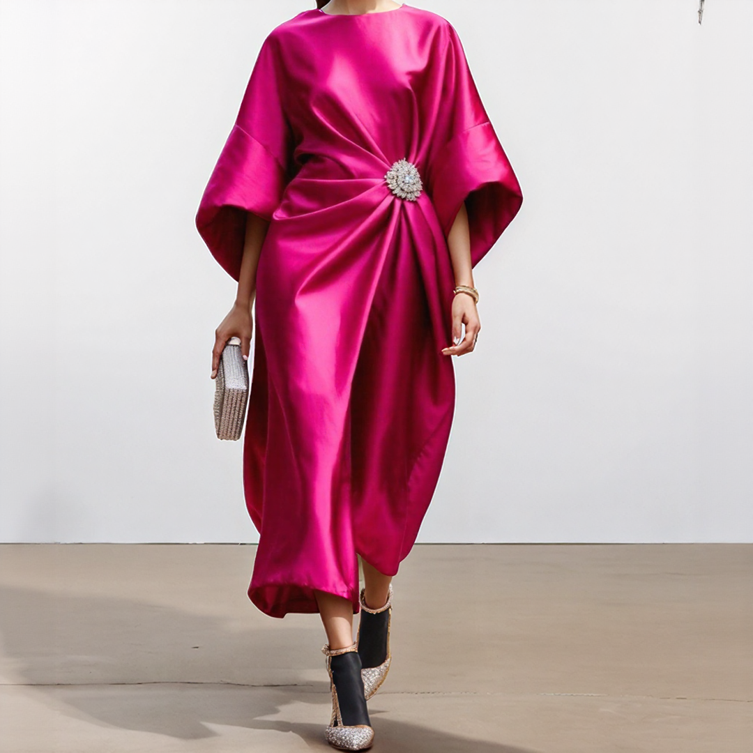 Elegant Satin Evening Dress for Women