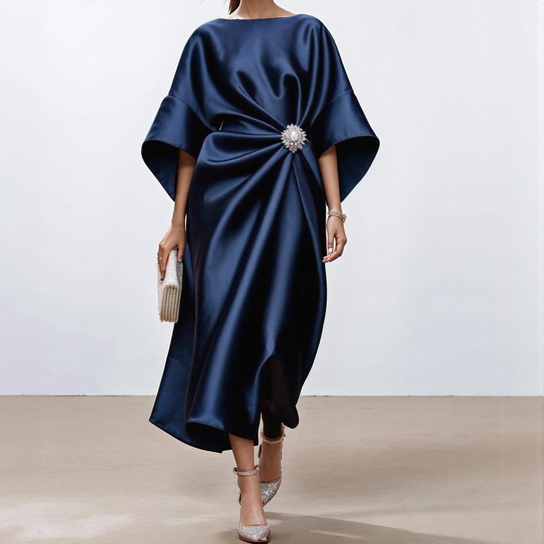 Elegant Satin Evening Dress for Women