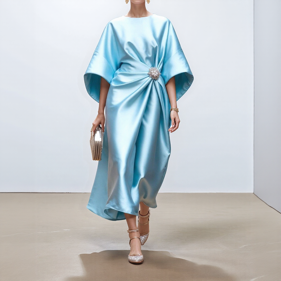 Elegant Satin Evening Dress for Women