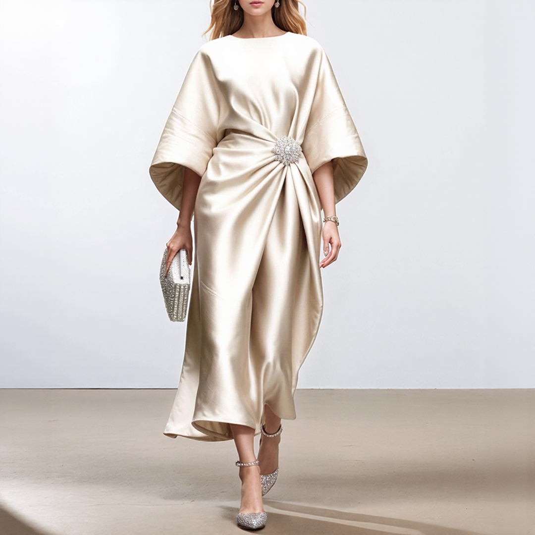 Elegant Satin Evening Dress for Women