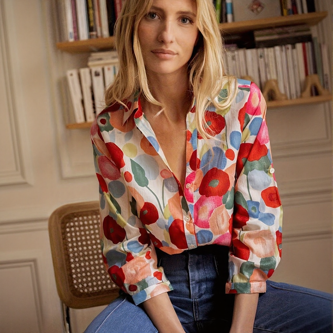 Bohemian Floral Shirt for Women