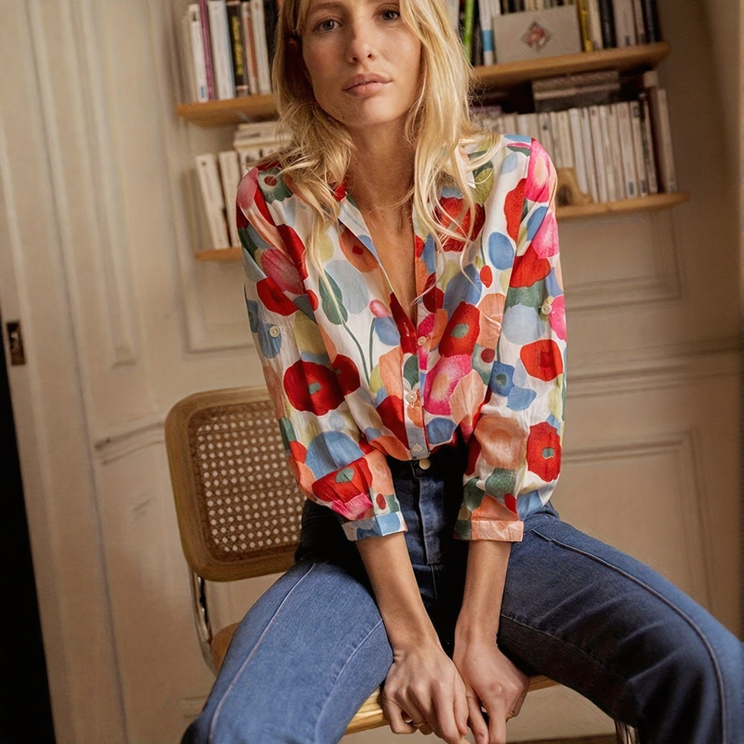 Bohemian Floral Shirt for Women