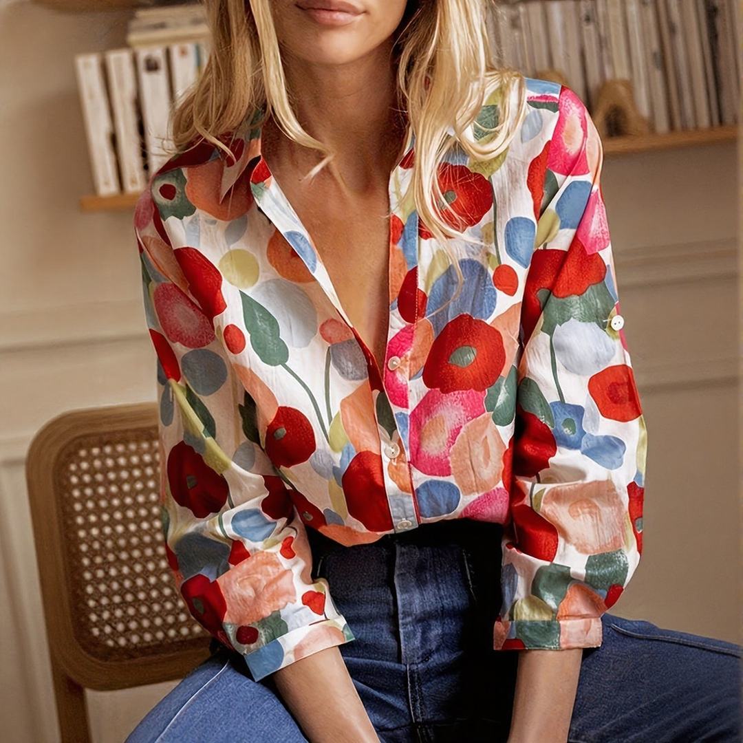 Bohemian Floral Shirt for Women