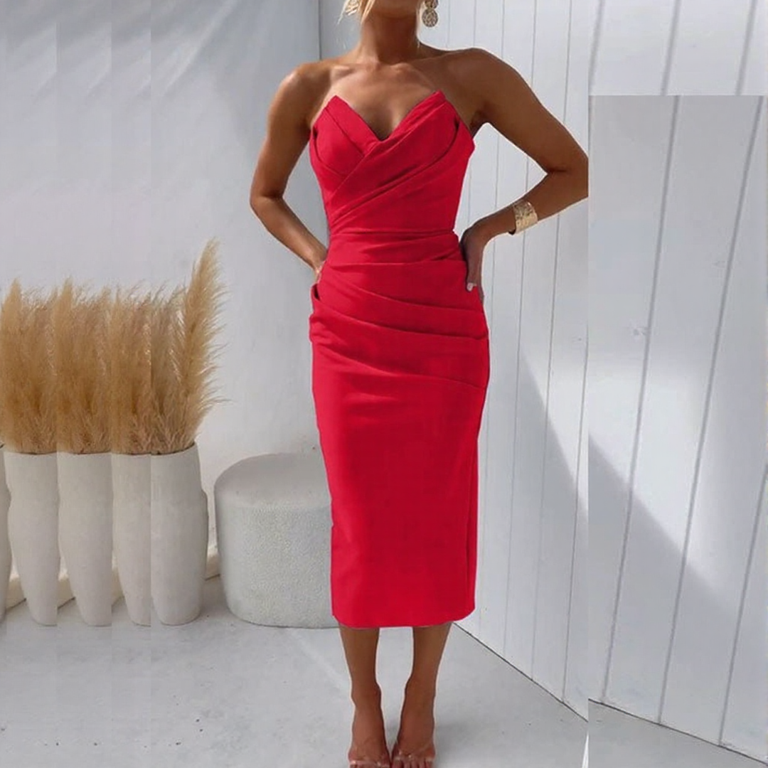 Chic Strapless Dress for Women