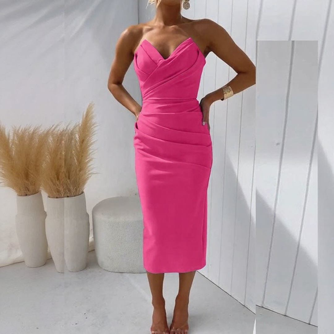 Chic Strapless Dress for Women