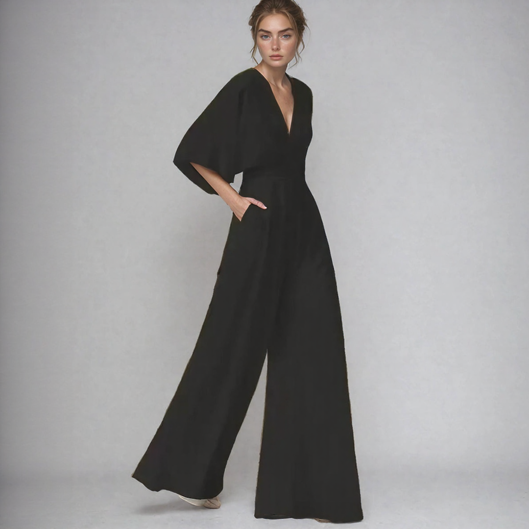 Jumpsuit with Butterfly Sleeves for Women