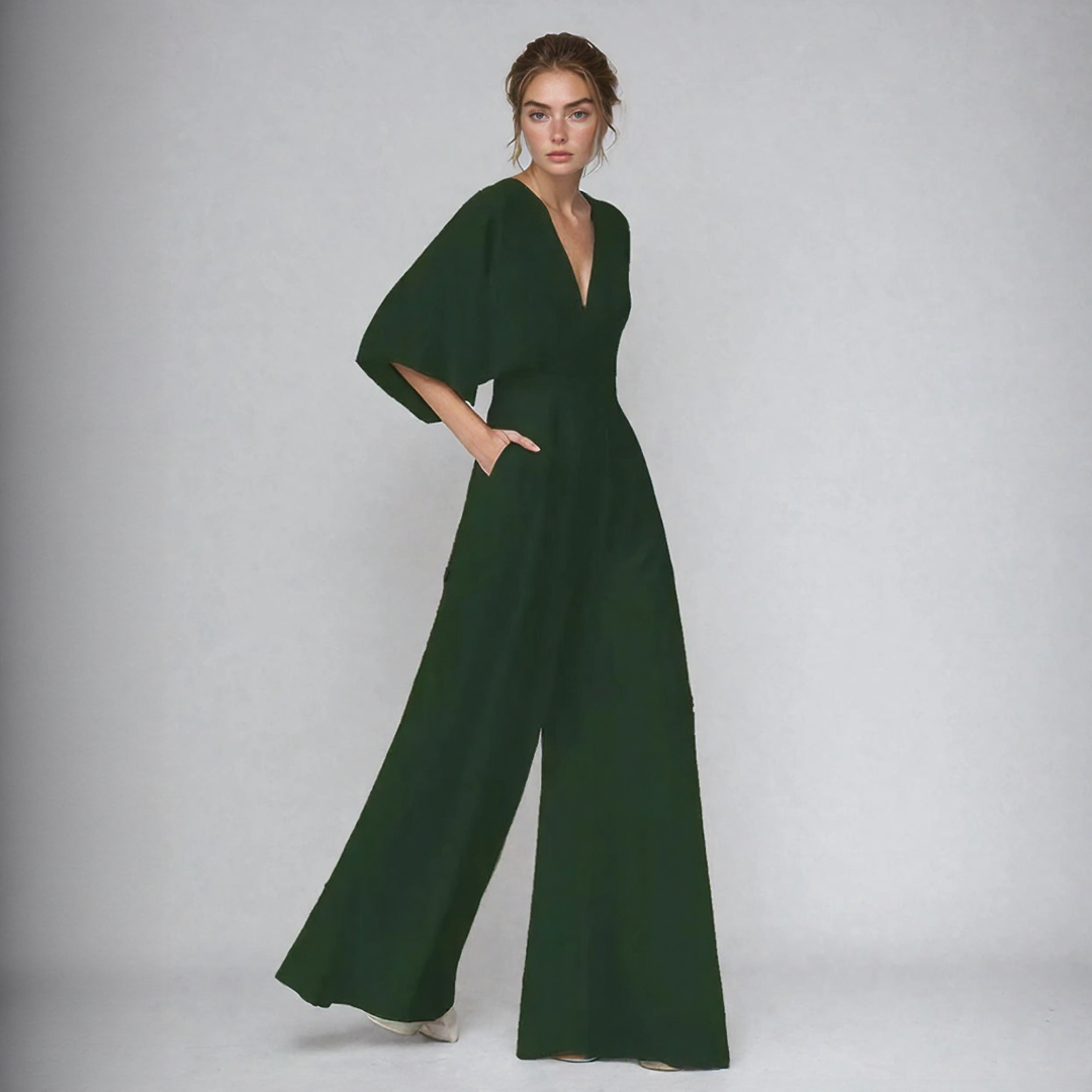 Jumpsuit with Butterfly Sleeves for Women