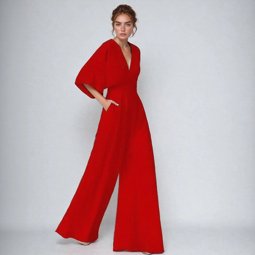 Jumpsuit with Butterfly Sleeves for Women