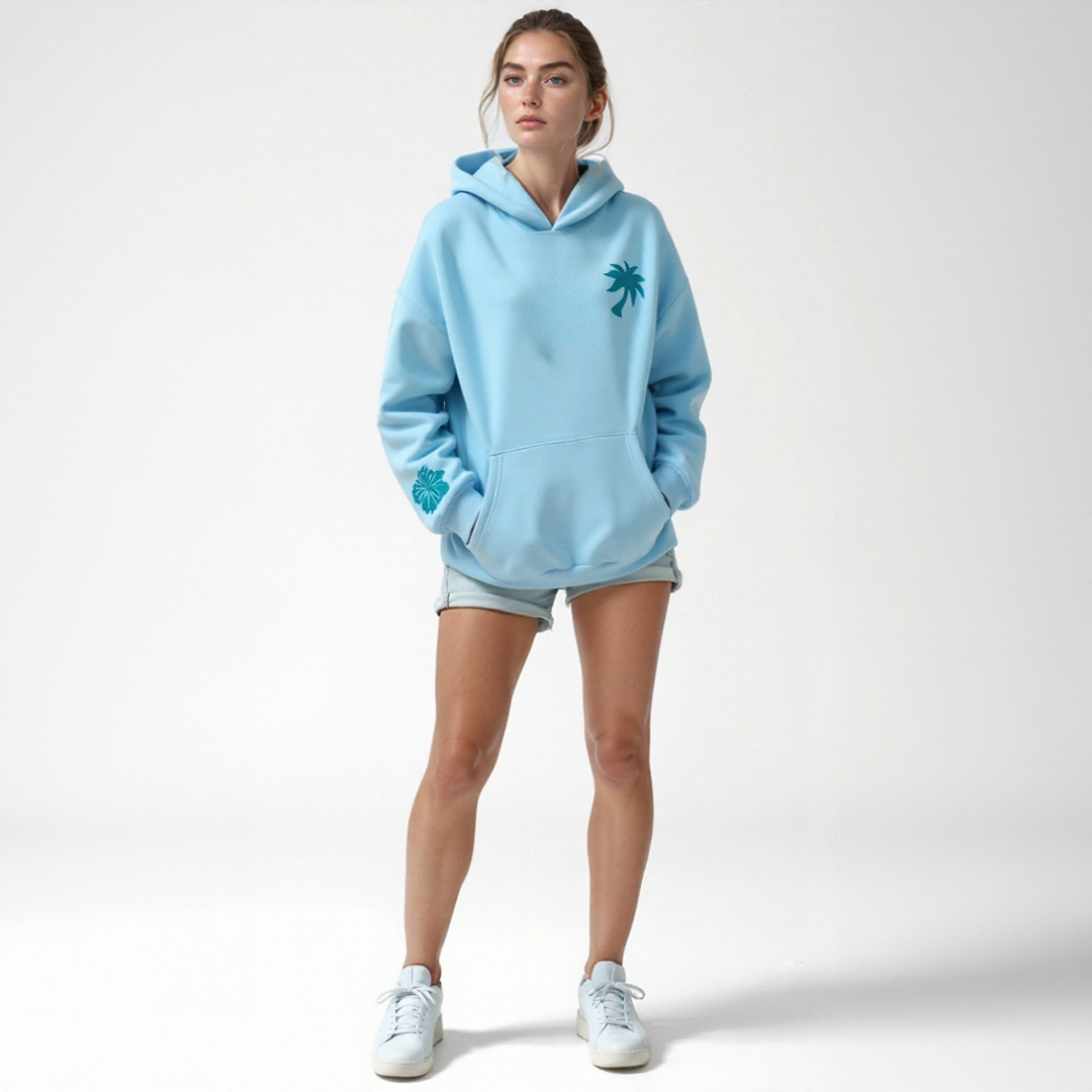 Soft Embroidered Hoodie for Women