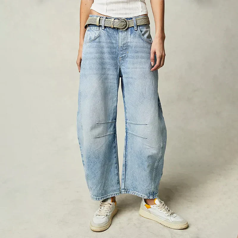 Comfortable Wide Leg Denim Jeans for Women