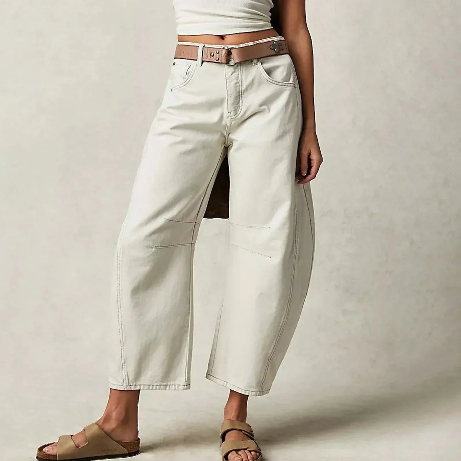Comfortable Wide Leg Denim Jeans for Women