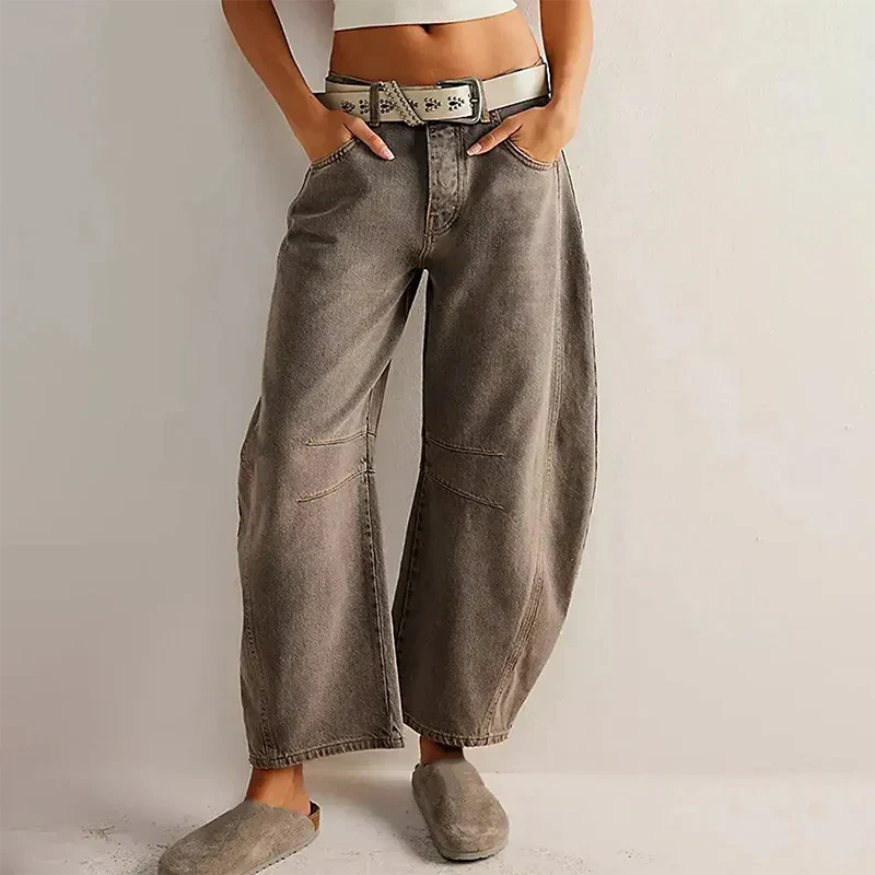 Comfortable Wide Leg Denim Jeans for Women