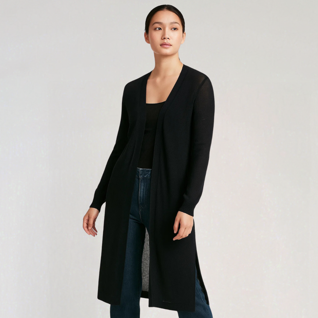 Lightweight Long Knit Cardigan for Women
