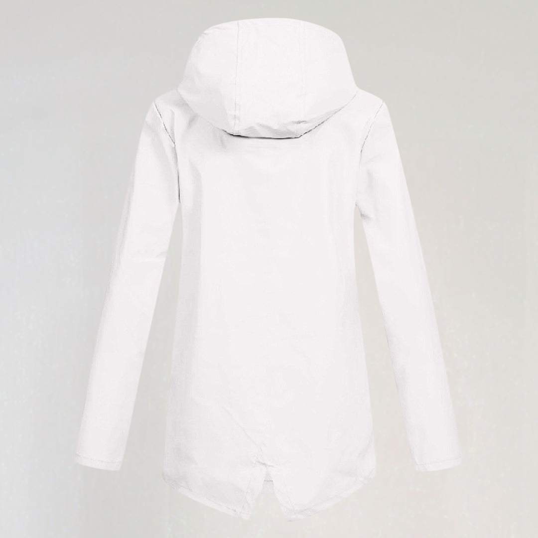 Lightweight Hooded Raincoat for Women