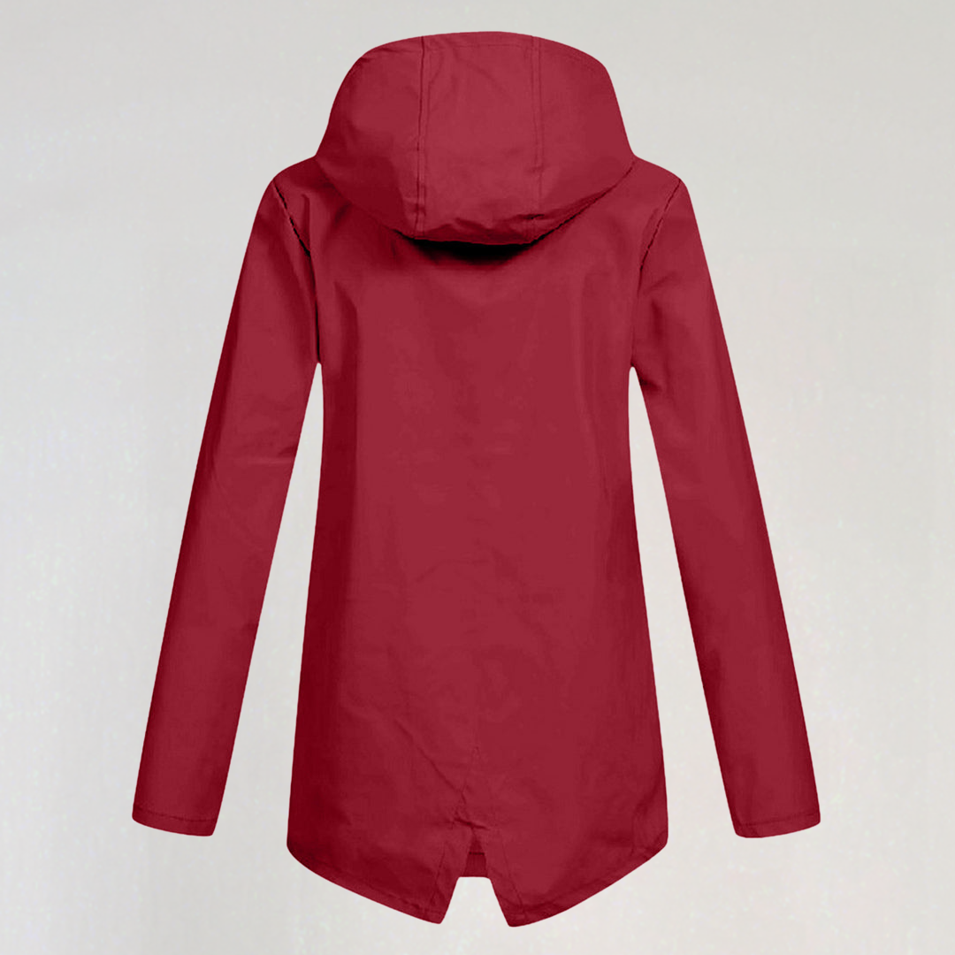 Lightweight Hooded Raincoat for Women
