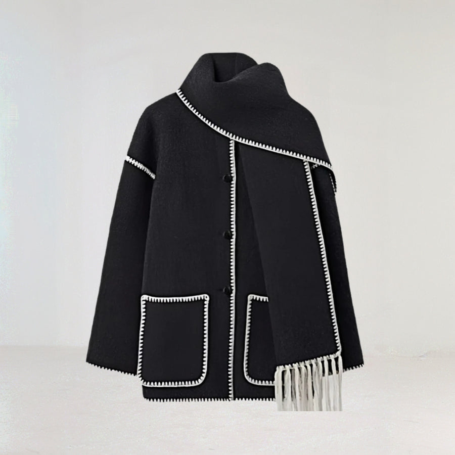 Casual Scarf Coat for Woman