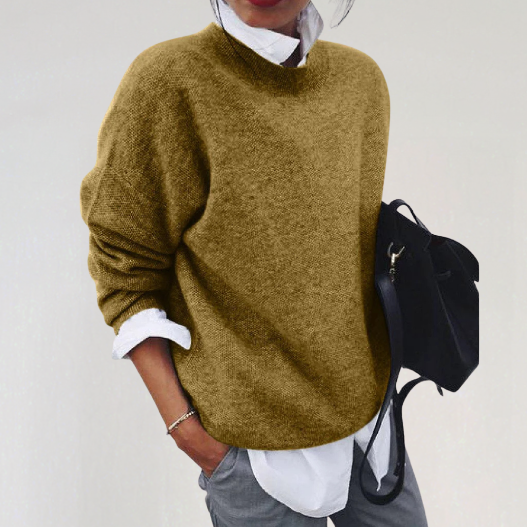 Women’s Elegant Knit Sweater | Casual Fall Winter Pullover