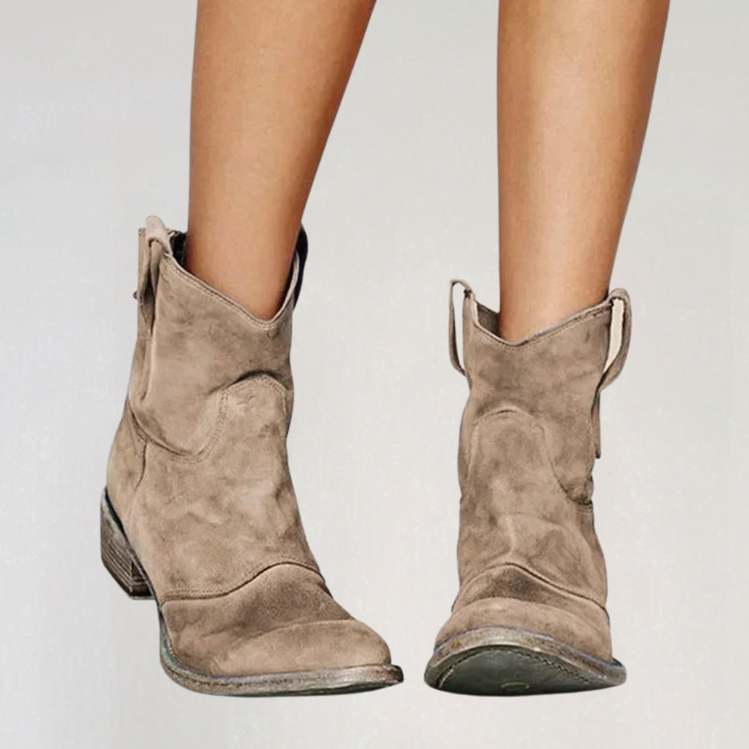 Women’s Suede Western Ankle Boots
