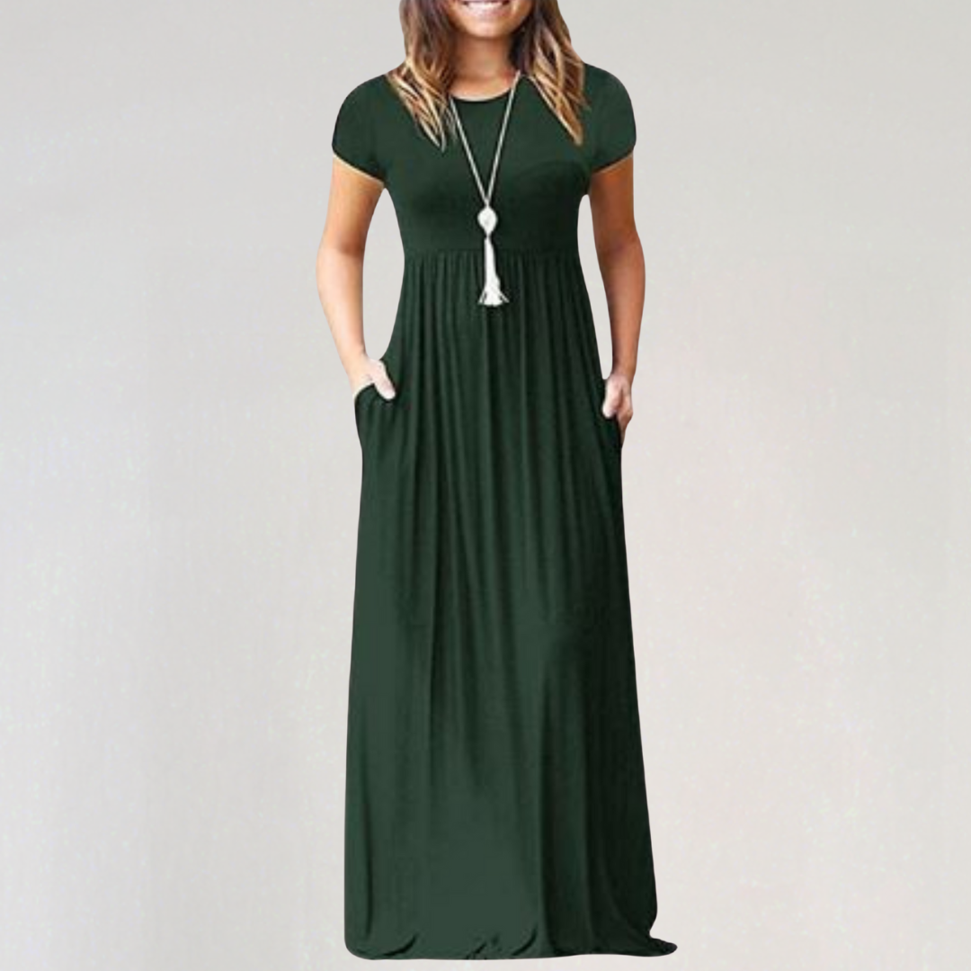 Loose Casual Maxi Dress with Pockets