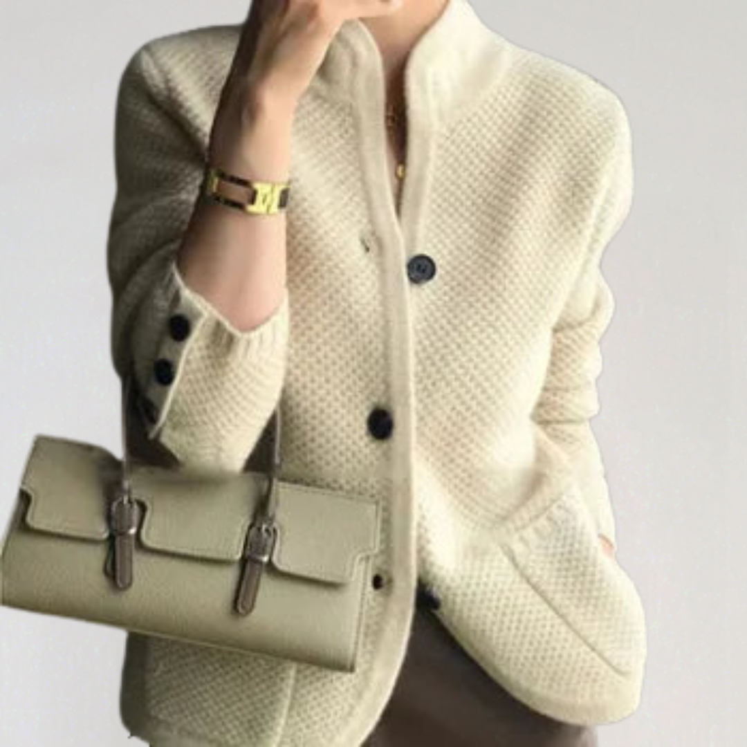 Cashmere Textured Knit Cardigan | Cozy Luxury Layer for Fall Winter 2025