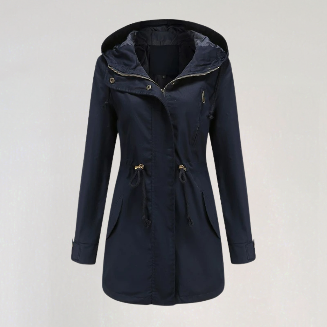 Waterproof Fall Rain Jacket with Hood | Lightweight Windbreaker Parka Coat