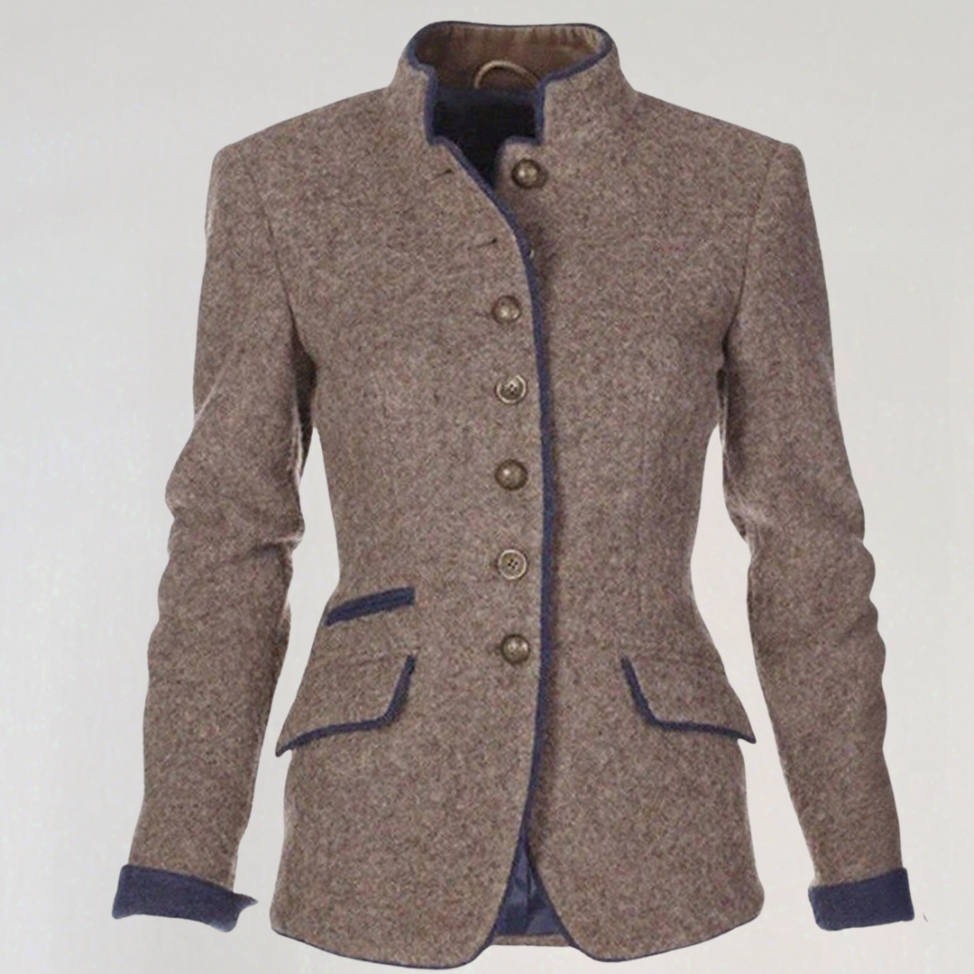 Women’s Tailored Wool Blend Blazer Jacket
