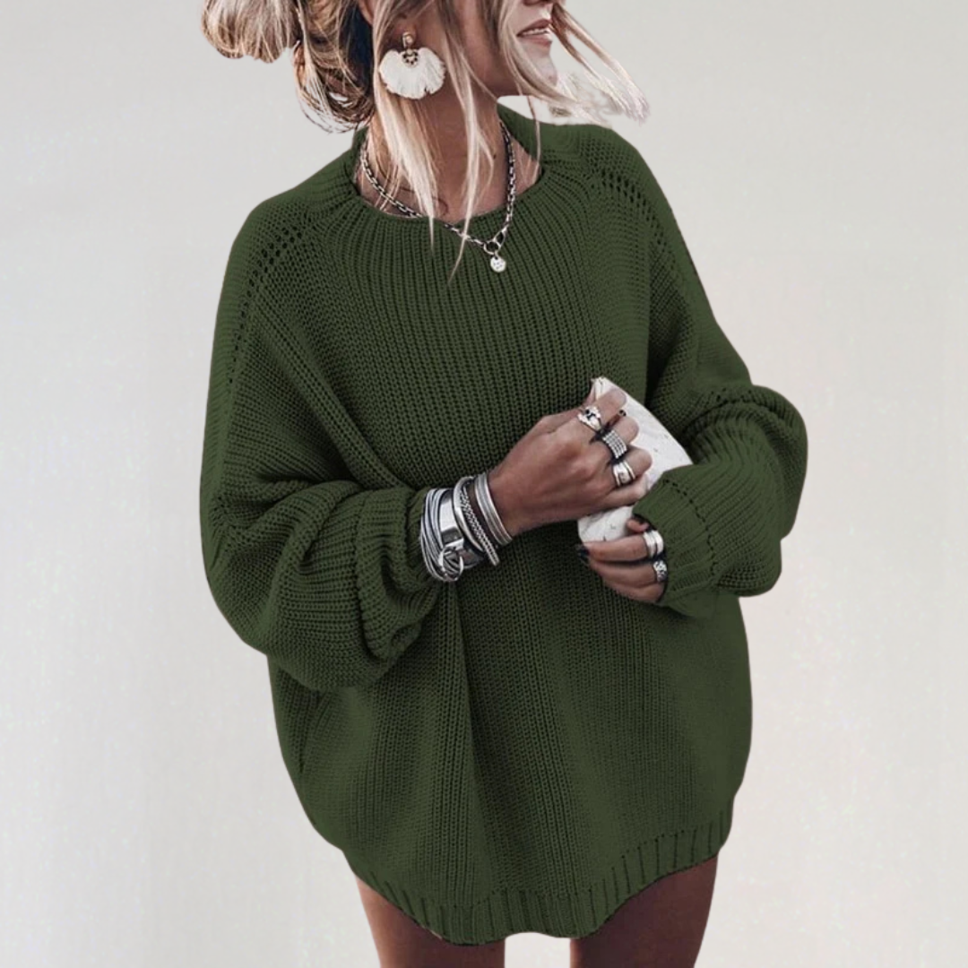 Elegant Loose Sweater with Long Sleeves