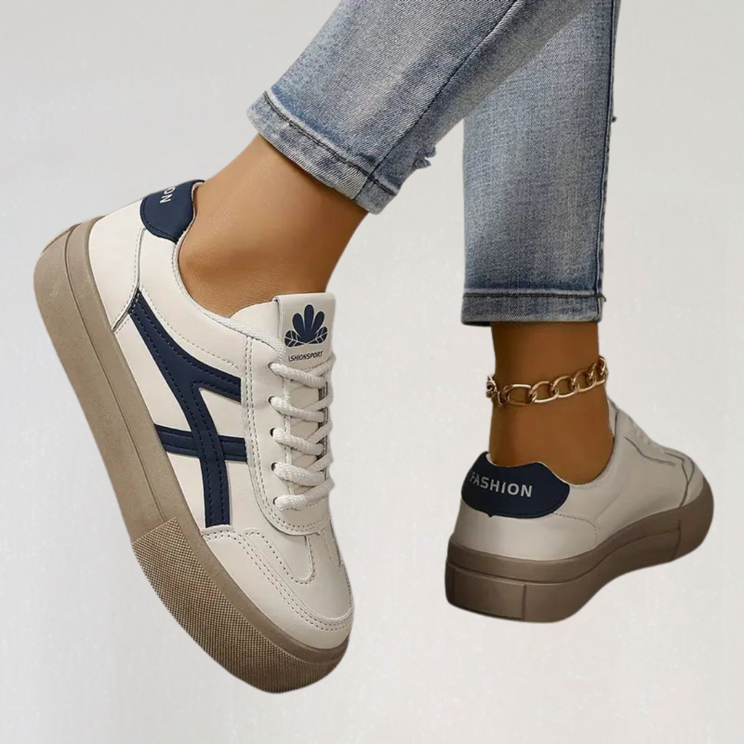 Orthopedic Low Sneakers with Rubber Sole