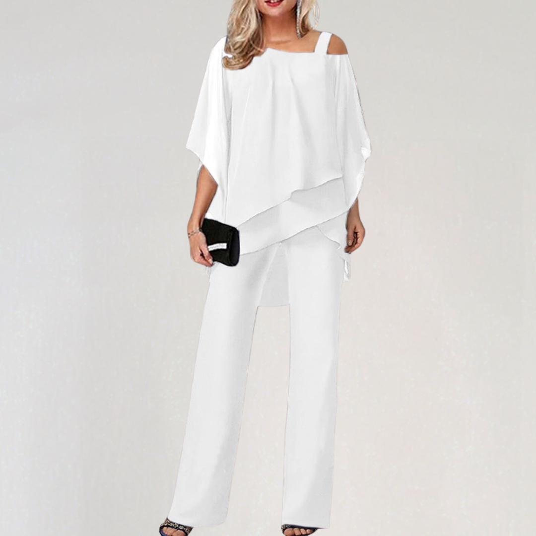 Stylish Off Shoulder Flowy 2 Piece Set