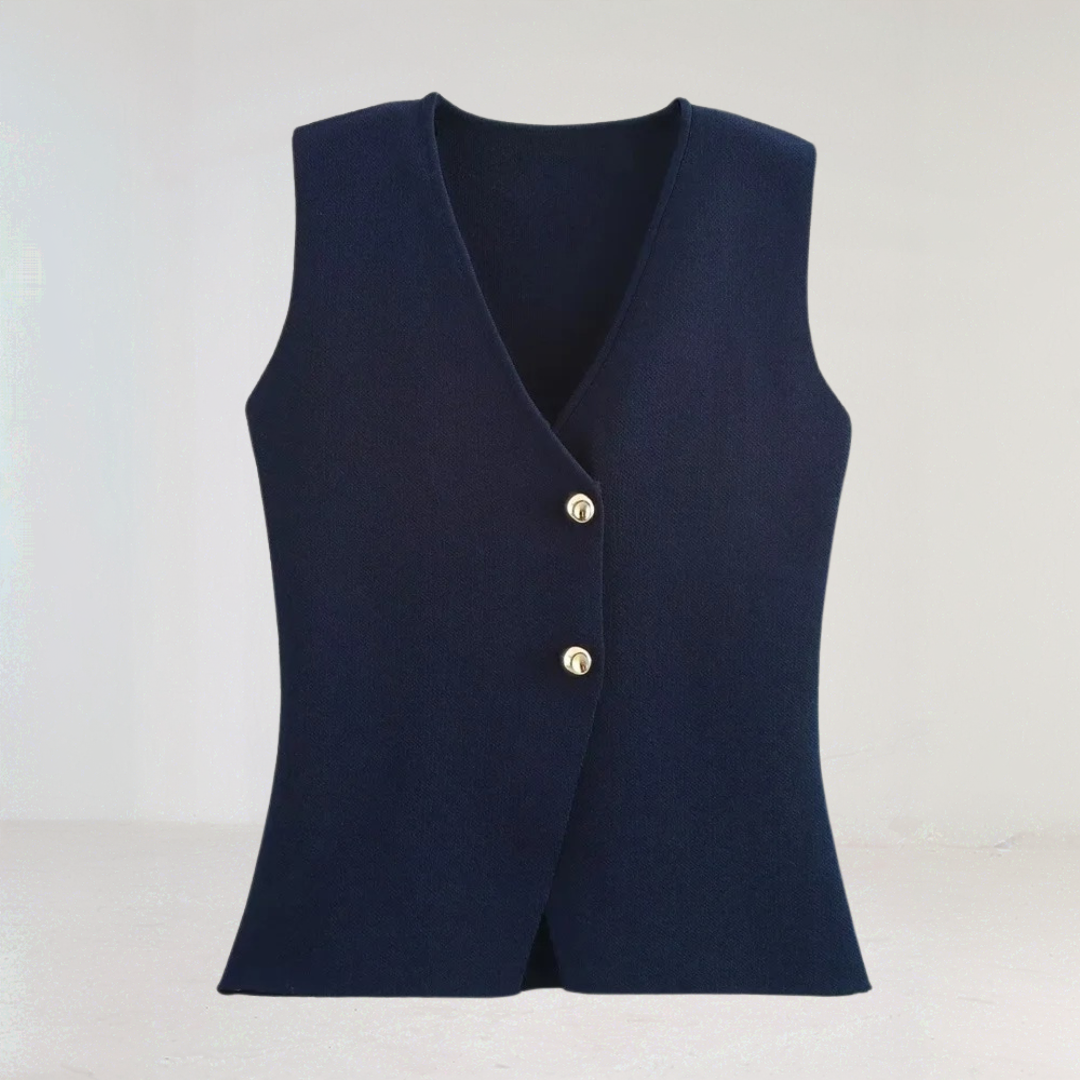 Elegant Buttoned Knit Cardigan