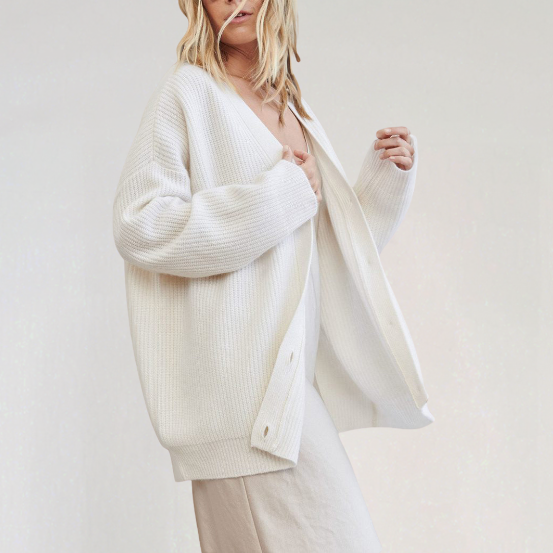 Elegant Oversized Knit Cardigan for Women