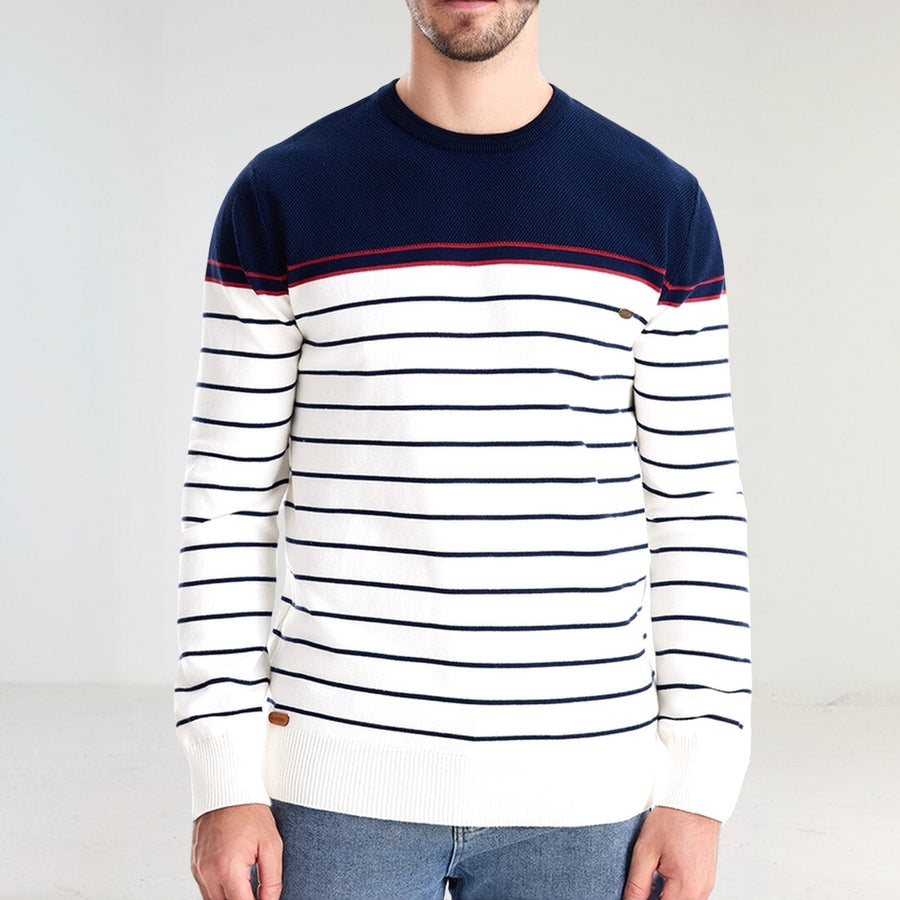 Men's Stripped Casual Sweater