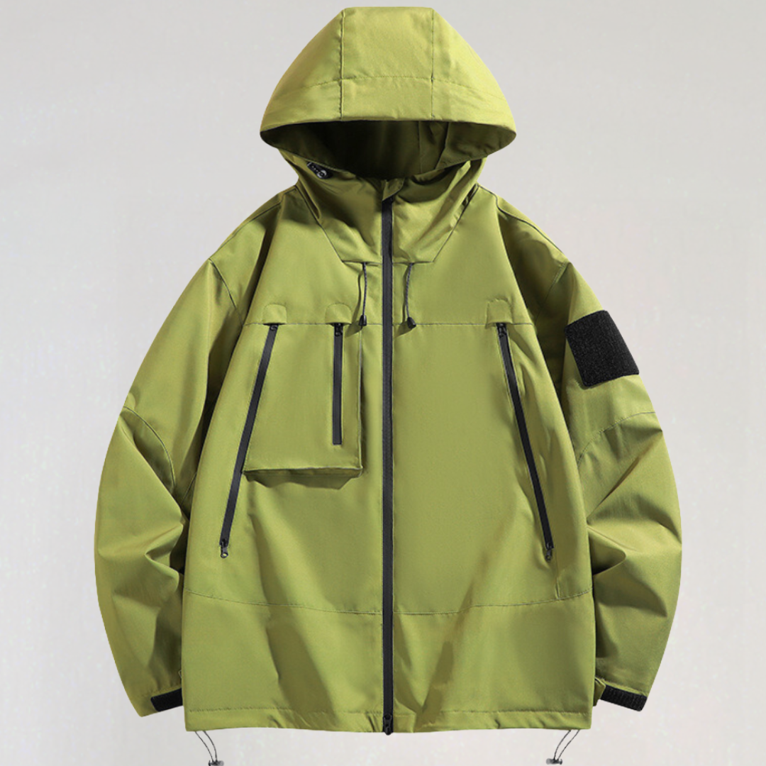 Waterproof Hooded Softshell Jacket with Pockets for Women