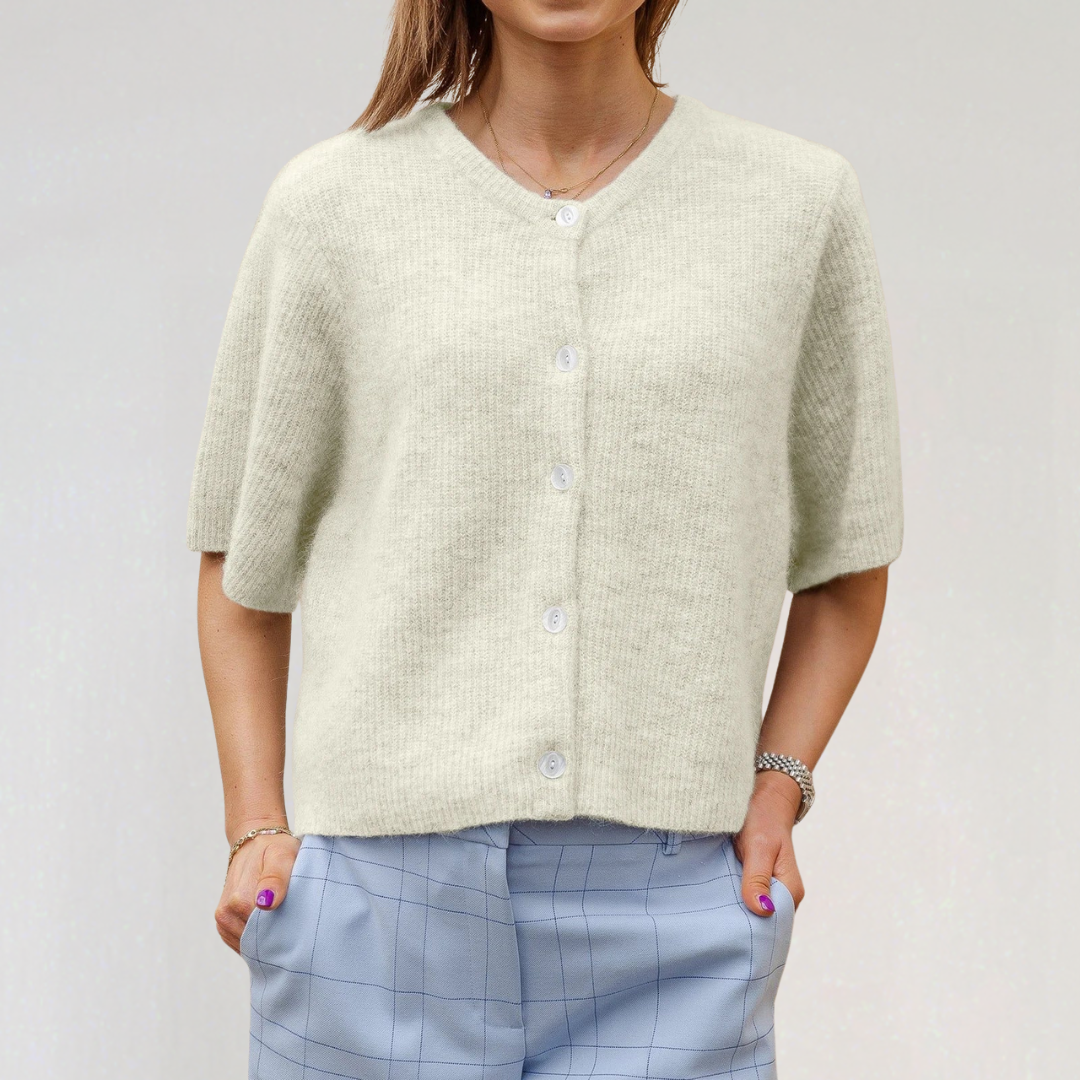 Elegant Short Sleeve Cardigan for Women
