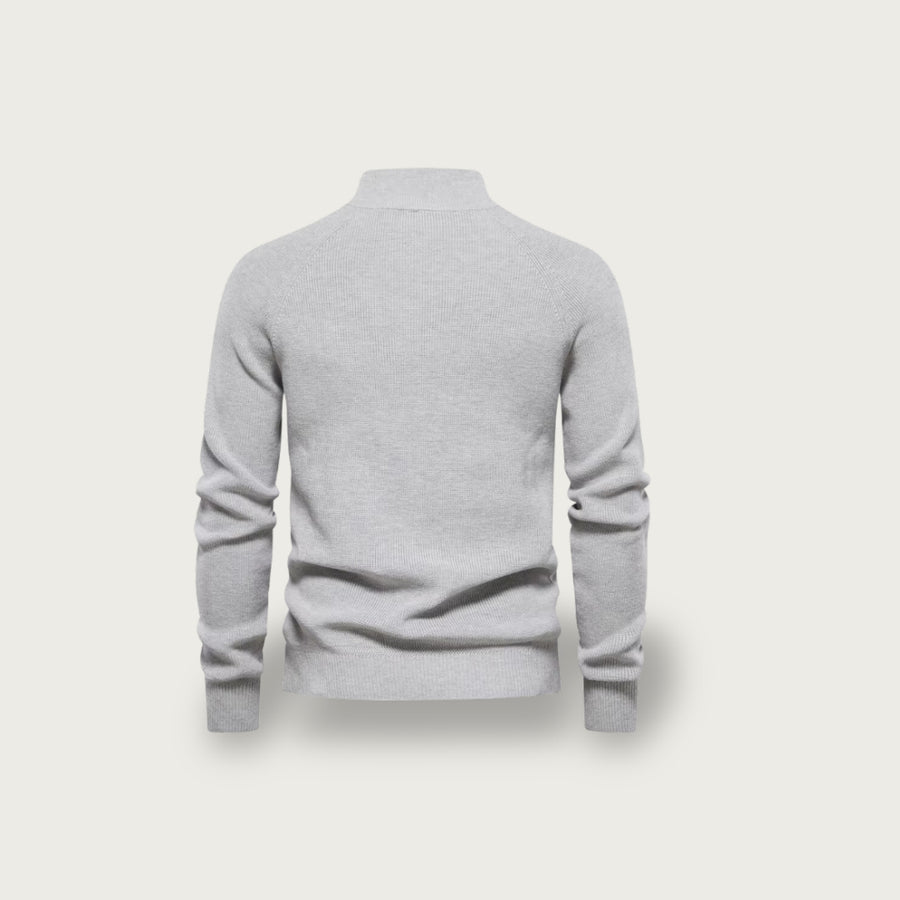 Men's Warm Quarter-Zip Sweater