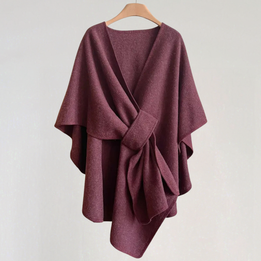 Elegant Wind-resistant Shawl Jacket for Women